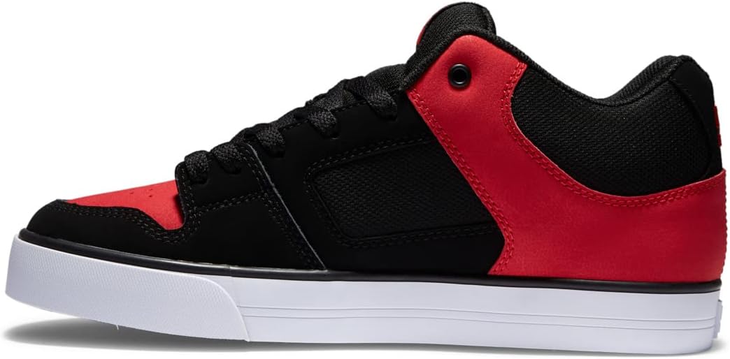 DC Shoes Herren Pure Mid Sneaker 47 EU Black Red, 47 EU Black Red