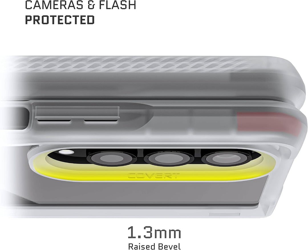 Ghostek COVERT Clear Z Fold 4 Case with Slim Lightweight Design and Hinge Protection Wireless Chargi