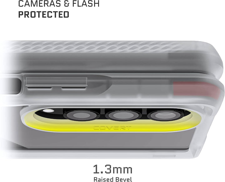 Ghostek COVERT Clear Z Fold 4 Case with Slim Lightweight Design and Hinge Protection Wireless Chargi