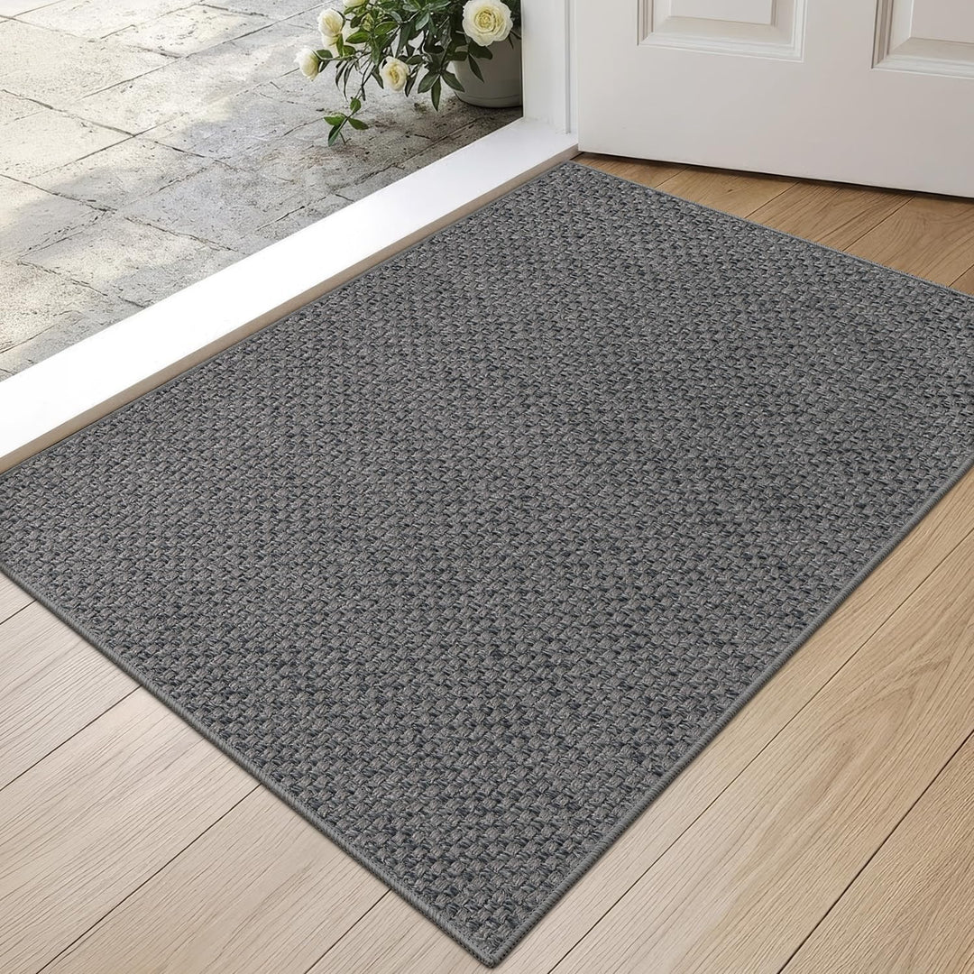 DEXI Schmutzfangmatte Innen 44 x 76 cm, rutschfest Fussmatte waschbar, absorbierend Fussmatte, Dünne