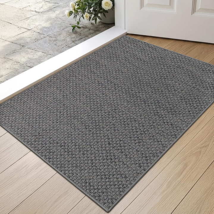 DEXI Schmutzfangmatte Innen 44 x 76 cm, rutschfest Fussmatte waschbar, absorbierend Fussmatte, Dünne