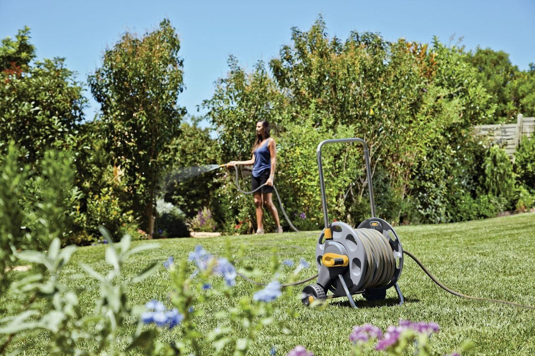 Hozelock 60 m Schlauchwagen mit 25 m-Schlauch mit 25 meter Schlauch Single, mit 25 meter Schlauch Si