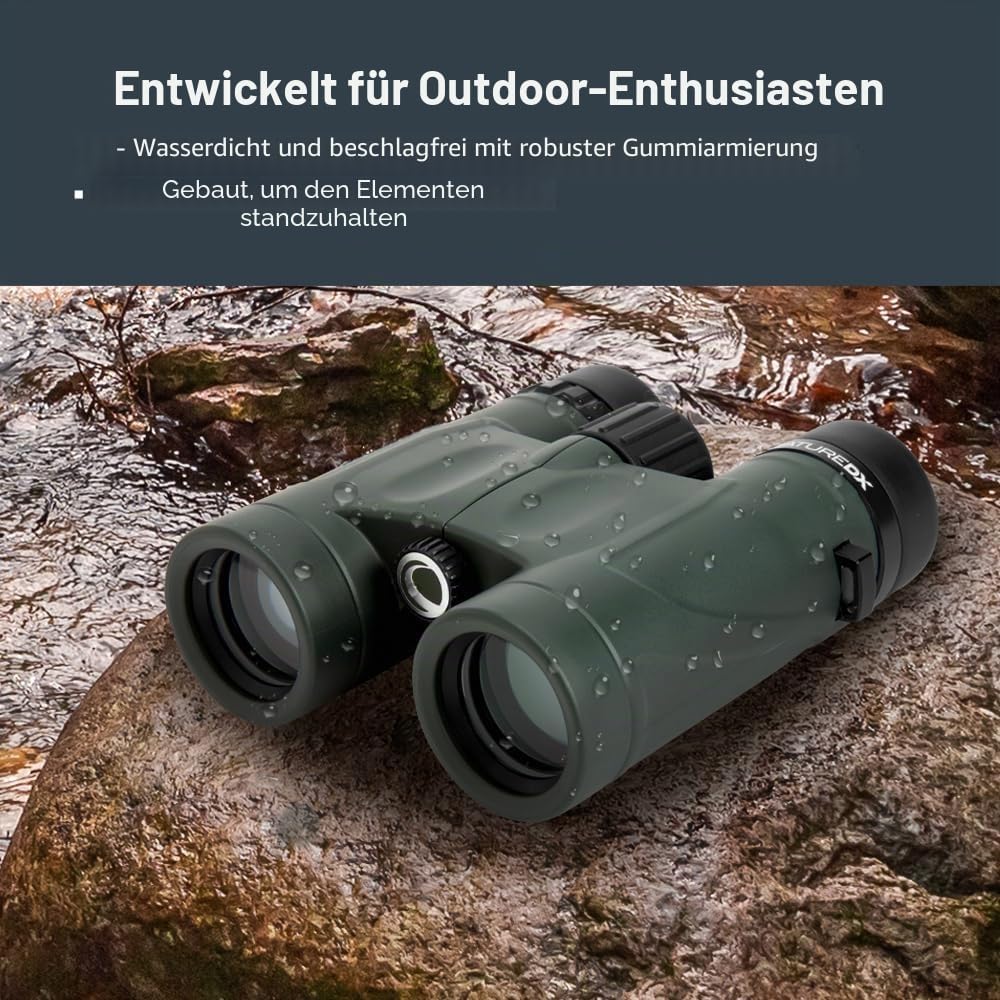 Celestron 71331 10 x 32 DX Nature Fernglas – Grün Nature DX 10 x 32 Dachprisma, Nature DX 10 x 32 Da