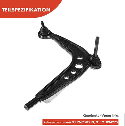 Frankberg 2x Querlenker Radaufhängung Vorderachse Unten Kompatibel mit 3er E36 1.6L-2.8L 1990-1998 3