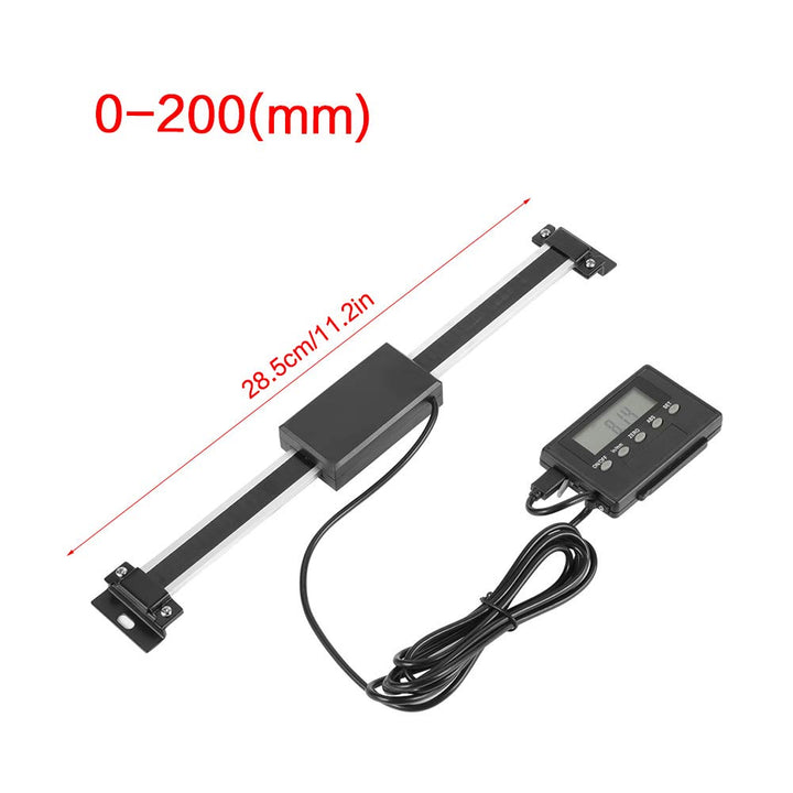 Digitalanzeige Kit, 0-200 mm Digitalanzeige Lineare Skala, Digitale Tischanzeige LCD Fernbedienung f