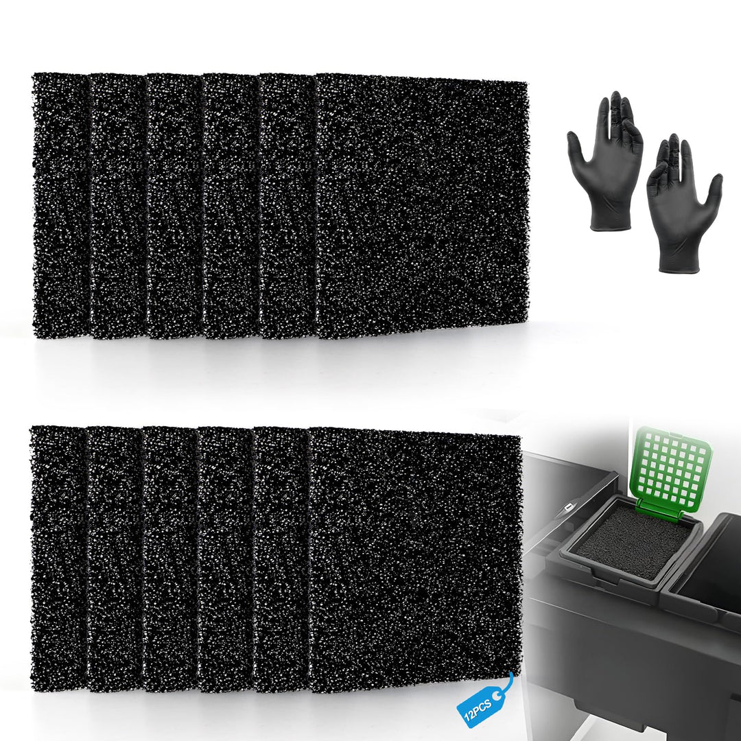 12 Stück Aktivkohlefilter Kompatibel mit Naber 8013335 Ersatzfilter für Naber 8013335 Kohlefilter Kü