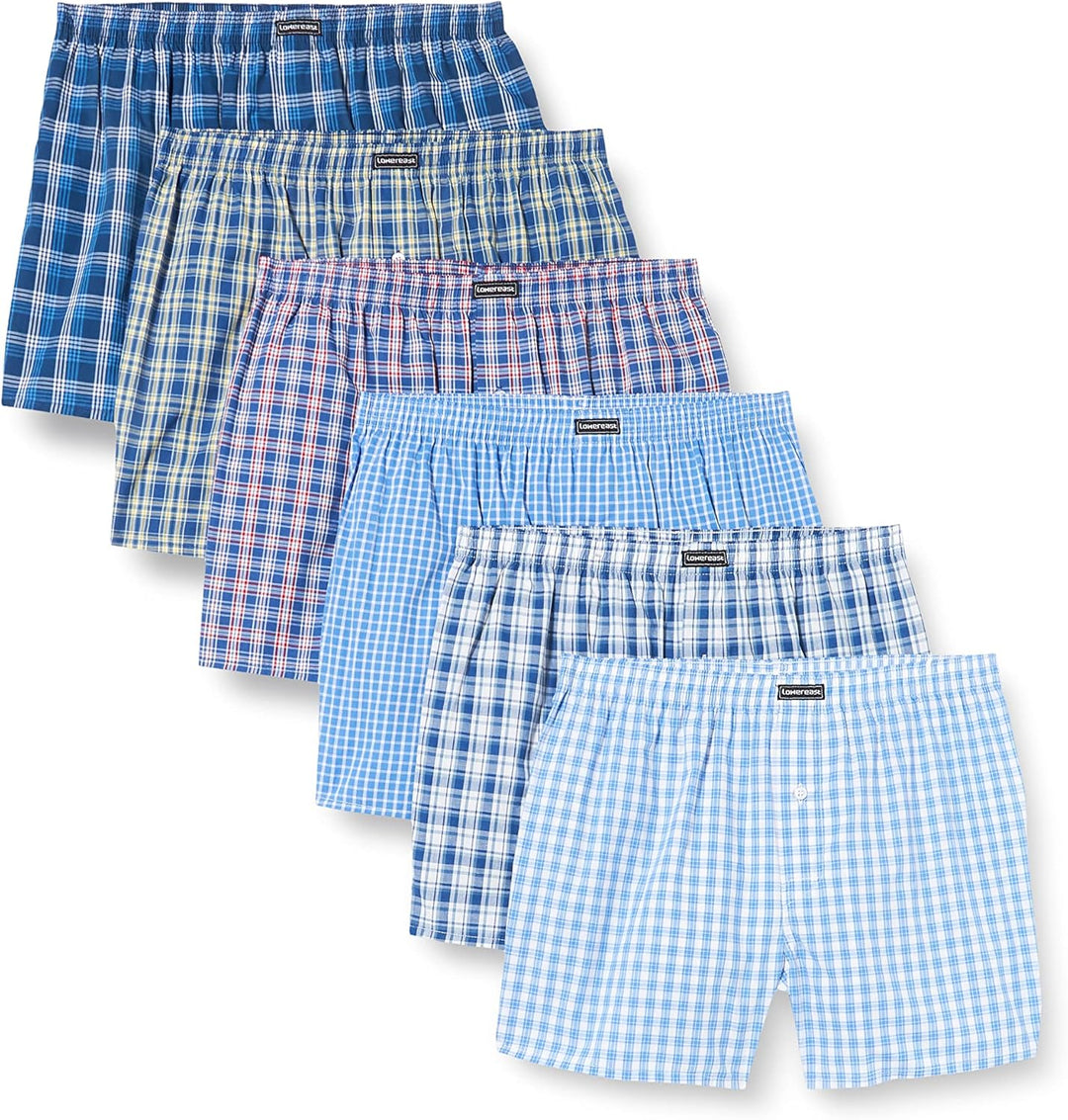 Lower East American Boxershorts Herren 10 Pack I 6 Pack aus 100% Baumwolle - Unterwäsche Herren Unte
