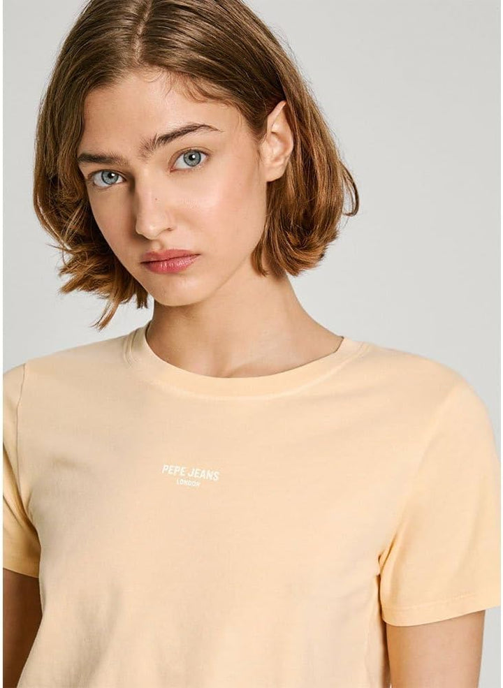 Pepe Jeans Damen Emily T-Shirt XS Yellow (Cornish Yellow), XS Yellow (Cornish Yellow)