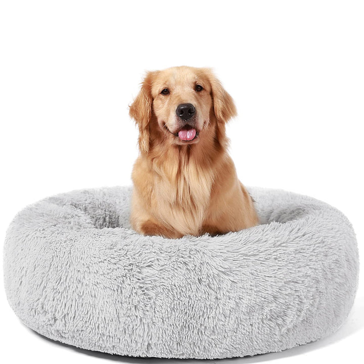 HACHIKITTY Beruhigendes Donut-Bett für grosse Hunde, für den Innenbereich, Grösse XL, 91,4 cm, X-Lar
