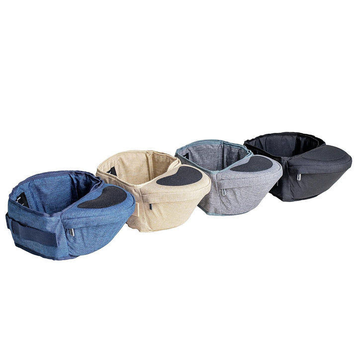 Hippychick Hipseat Babytragetasche, leicht, verstellbar, für 6–36 Monate, Jeansblau denim-blau, deni