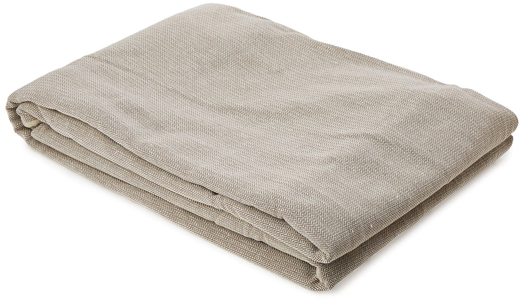 Eysa Constanza Nicht elastisch mit Krawatten Sofa überwurf 2 sitzer, Baumwolle, 01-leinen, 43 x 5 x