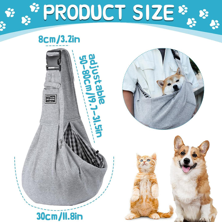 hundetragetuch, Tragetuch Hund Verstellbar, Tragekraft bis 10kg – Angenehm, einstellbar, Verwendet f