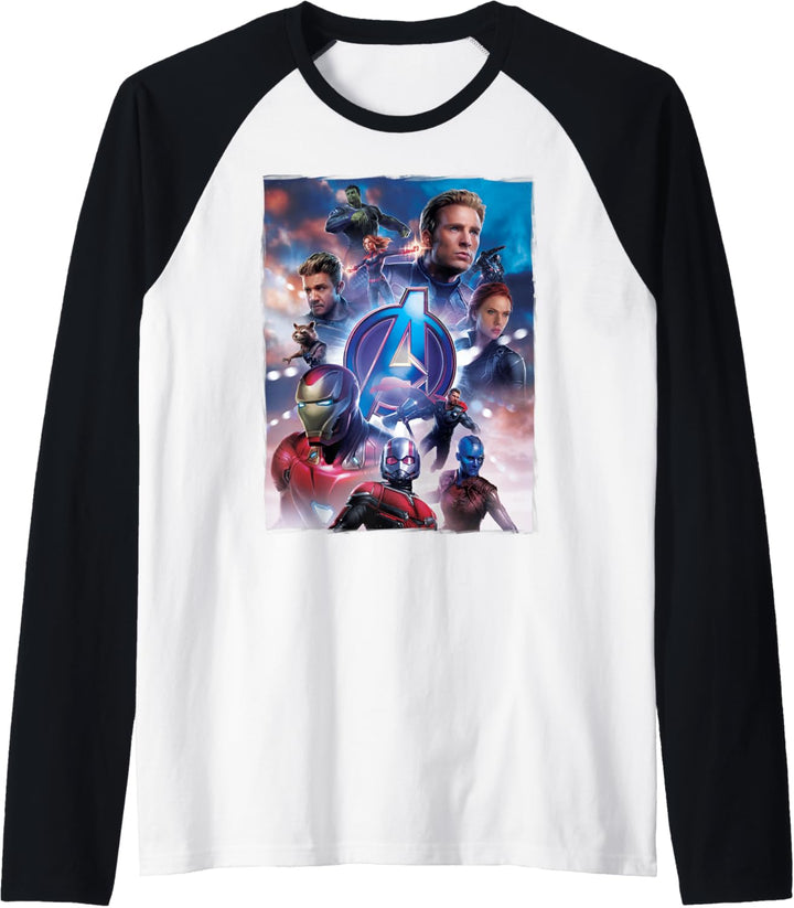 Marvel Avengers Endgame Main Character Poster Raglan