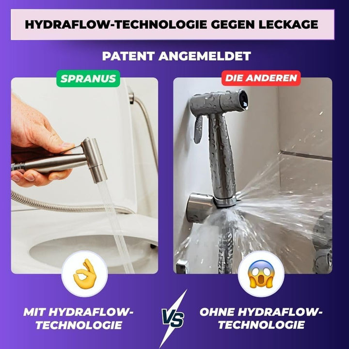 Bidet-Brause-Set für Toilette, einfache Installation, Chrom – Standardgrösse for German toilets, for