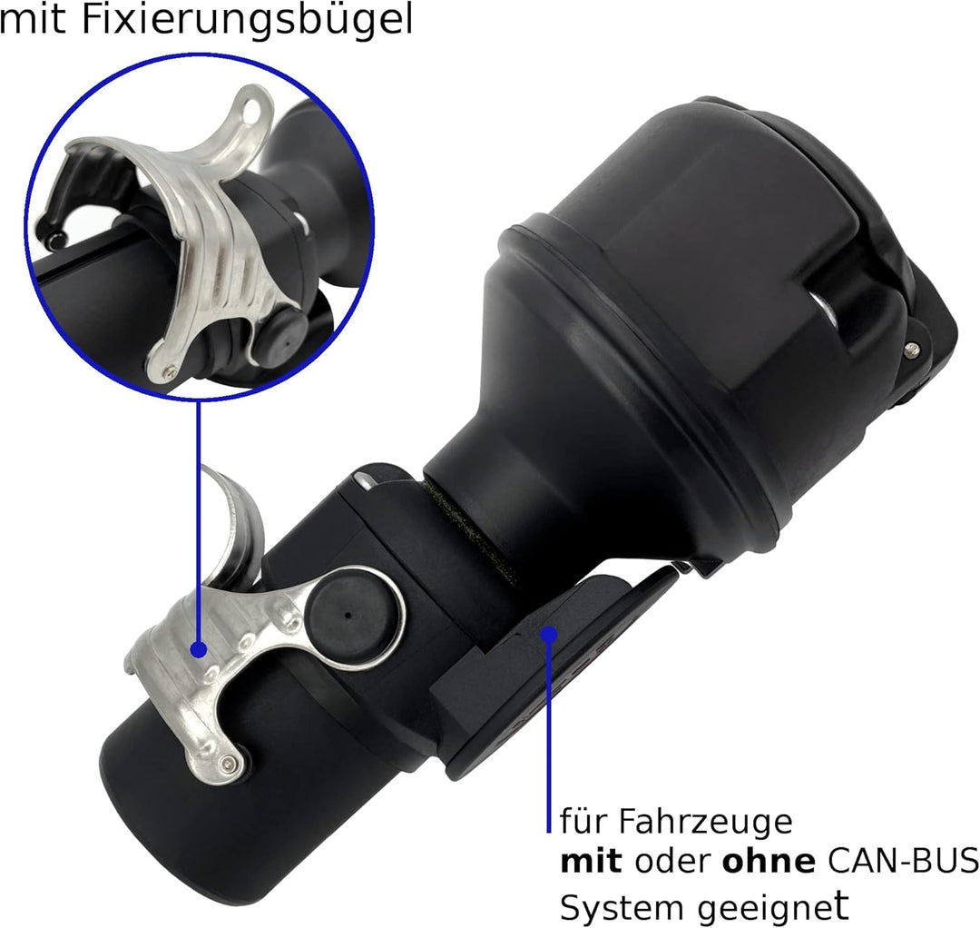 SAMETRUCK Spannungswandler Adapter 15pol 24V auf 12V 13pol Anhänger Spannungsreduzierer