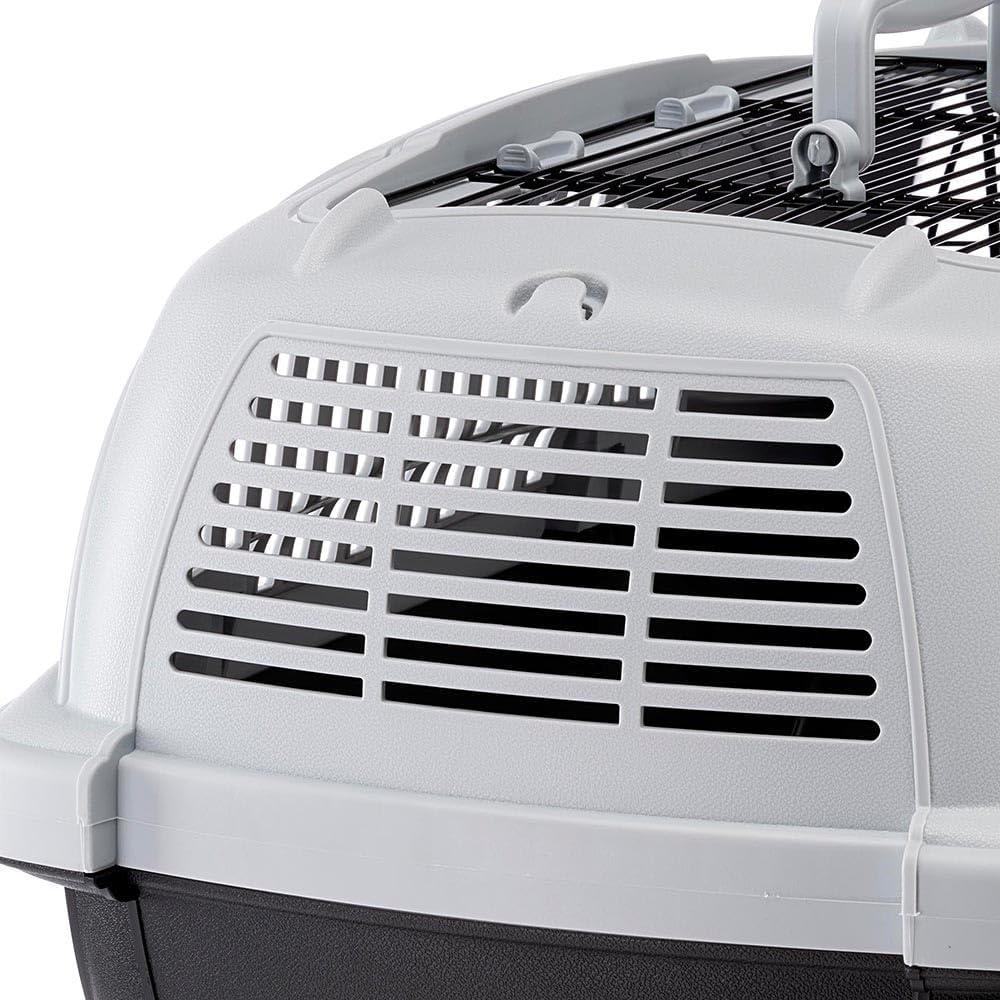 Ferplast Transportbox für Haustiere Hundebox für kleine Hunde und Katzen Atlas deluxe 20 Open, Trans
