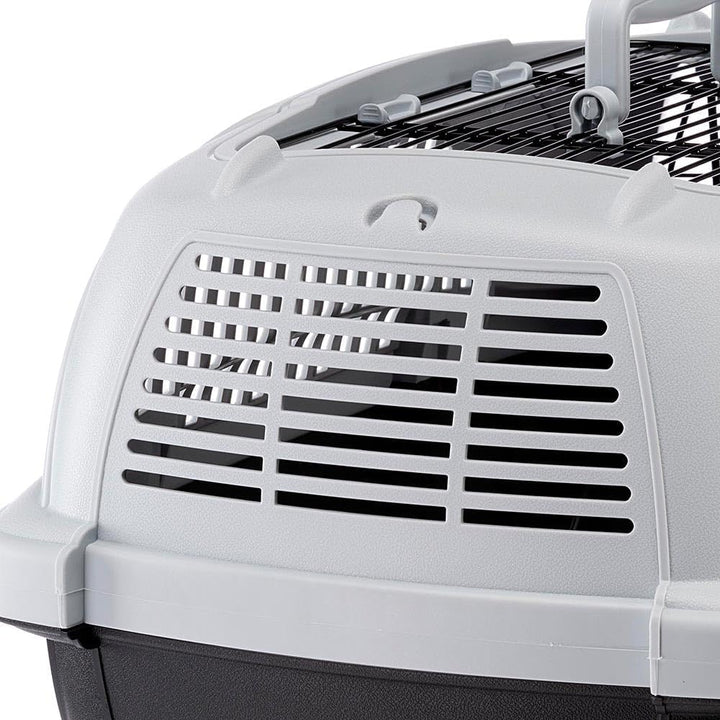 Ferplast Transportbox für Haustiere Hundebox für kleine Hunde und Katzen Atlas deluxe 20 Open, Trans