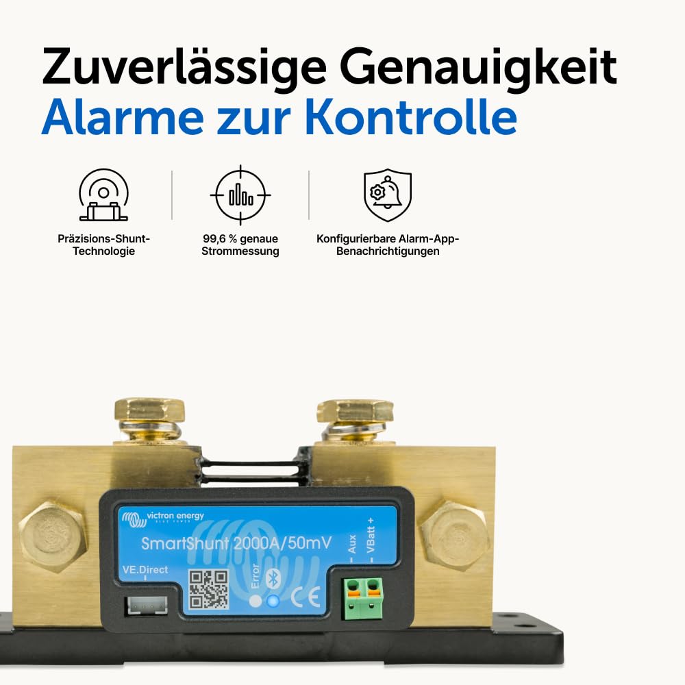Victron Energy SmartShunt 2000 Amp Batteriewächter (Bluetooth) One size, One size