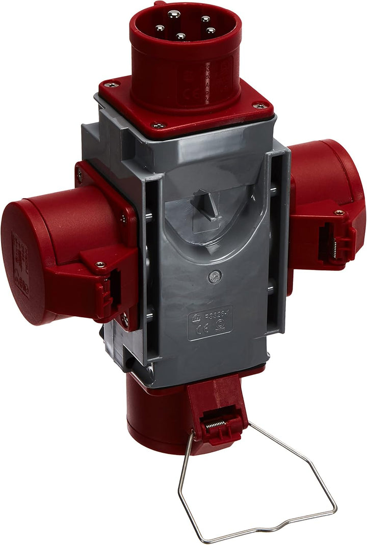Brennenstuhl CEE Adapter Stromverteiler IP44 (1x CEE Stecker 400V/16A und 3x CEE Steckdosen 400V/16A