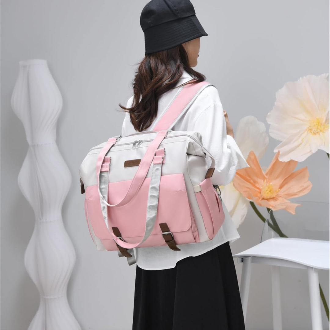 Baby Wickeltasche Rucksack Handtasche mit wasserdicher Wickelunterlage,Verstellbare Schultergurt mul