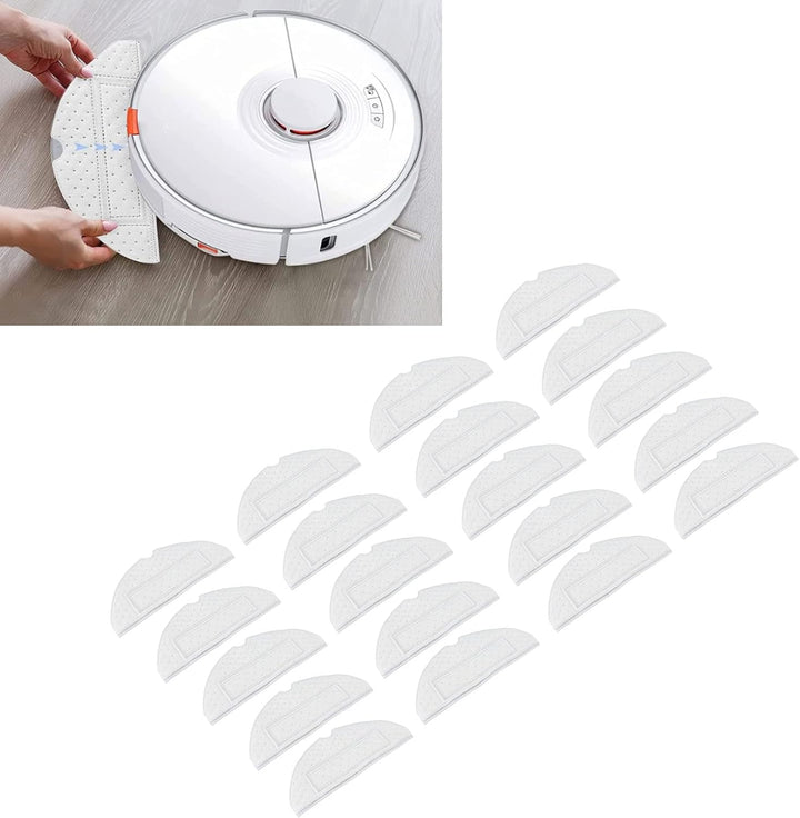 20 Stück Kehrroboter, Einweg-Mopp-Pads, Kehrroboter-Zubehör, Wischtuch-Ersatz-Reinigungspads, Verbes