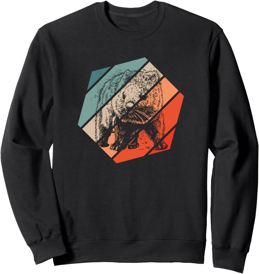Wombat Retro Style Vintage Sweatshirt