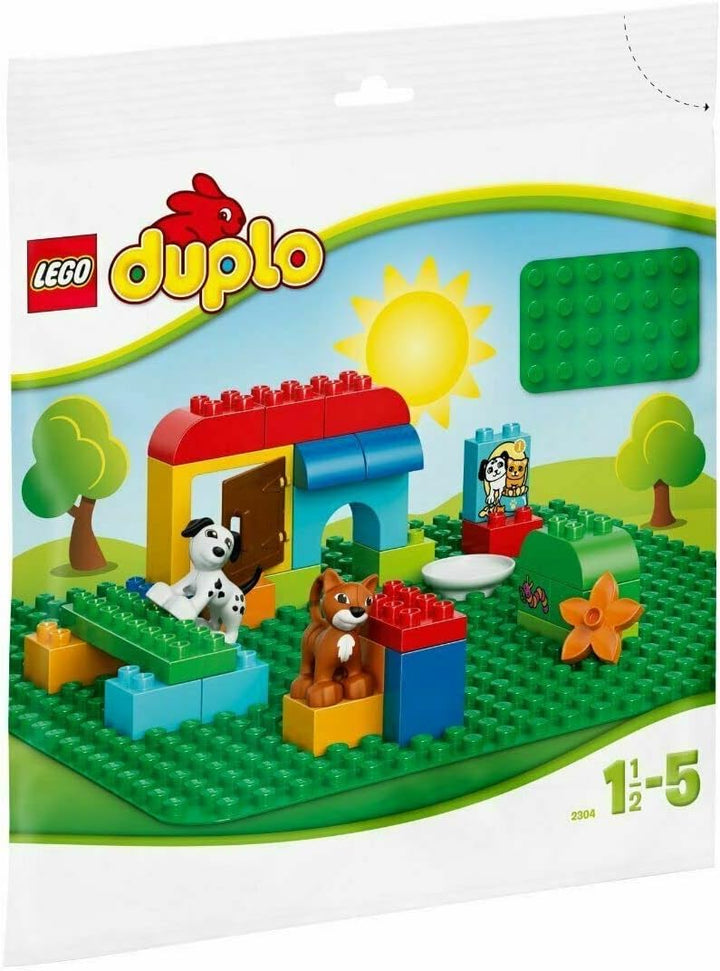 LEGO 2304 DUPLO Classic Grosse Bauplatte, Spielzeug für Vorschulkinder, grün