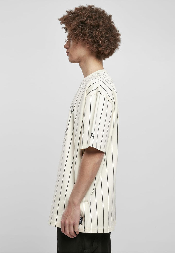 STARTER BLACK LABEL Herren Starter Pinestripe 1971 Tee, Palewhite
