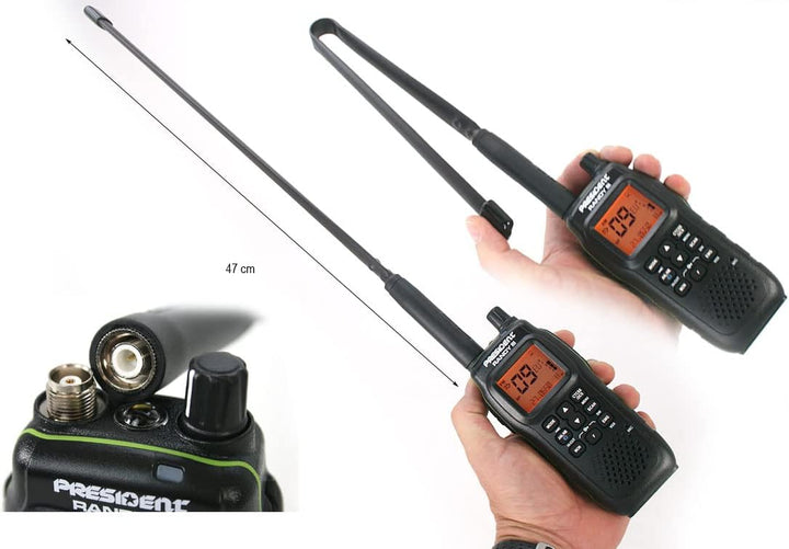 ACMR-401 Taktische CB-Antenne 27 MHz für Walkies Randy II, Randy III, K-PO Panther, Lafayette URANO