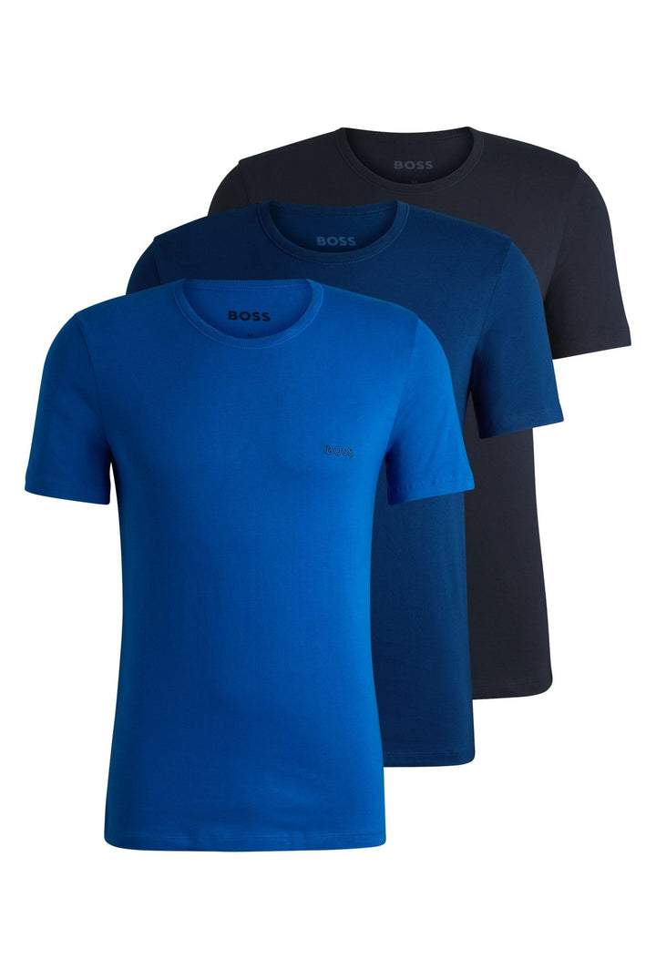 BOSS Herren R-Neck T-Shirt, 3er Pack, Open Miscellaneous987