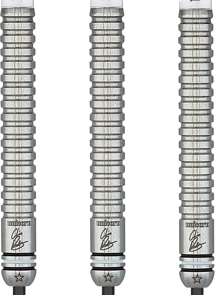 Unicorn Premierminister Chris Dobey Dartpfeile mit Stahlspitze 25 g natur, 25 g natur