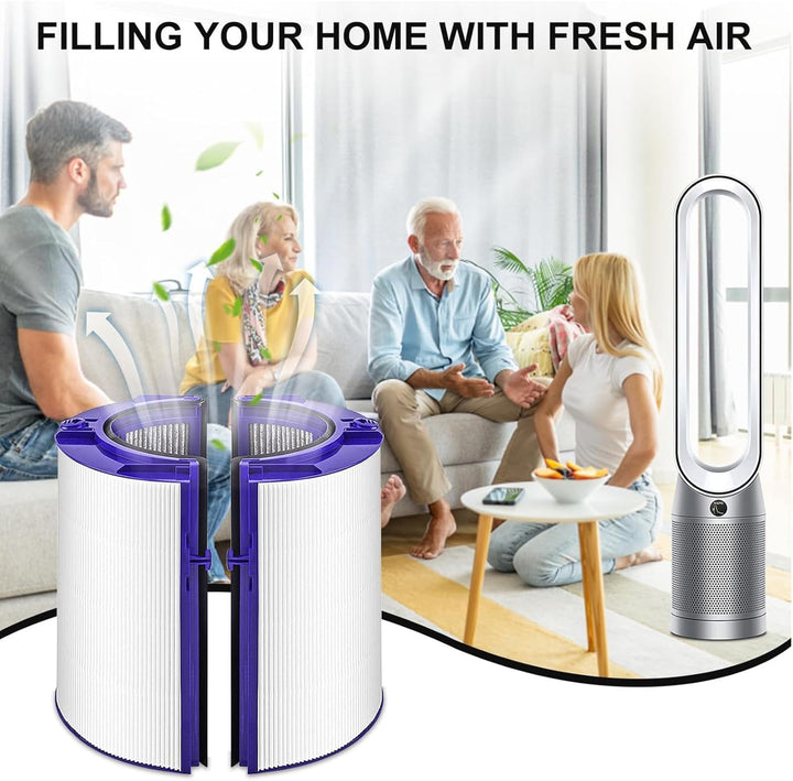 Ersatzfilter für Dyson Luftreiniger, HEPA Filter Kompatibel mit Dyson PH01 Pure Humidify+Cool, HP06