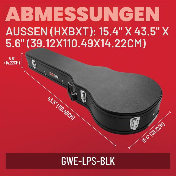 GATOR-Fälle GWE-LPS-BLK-Fall für Gibson Les Paul Geben Sie Gibson Les Paul ein, Geben Sie Gibson Les
