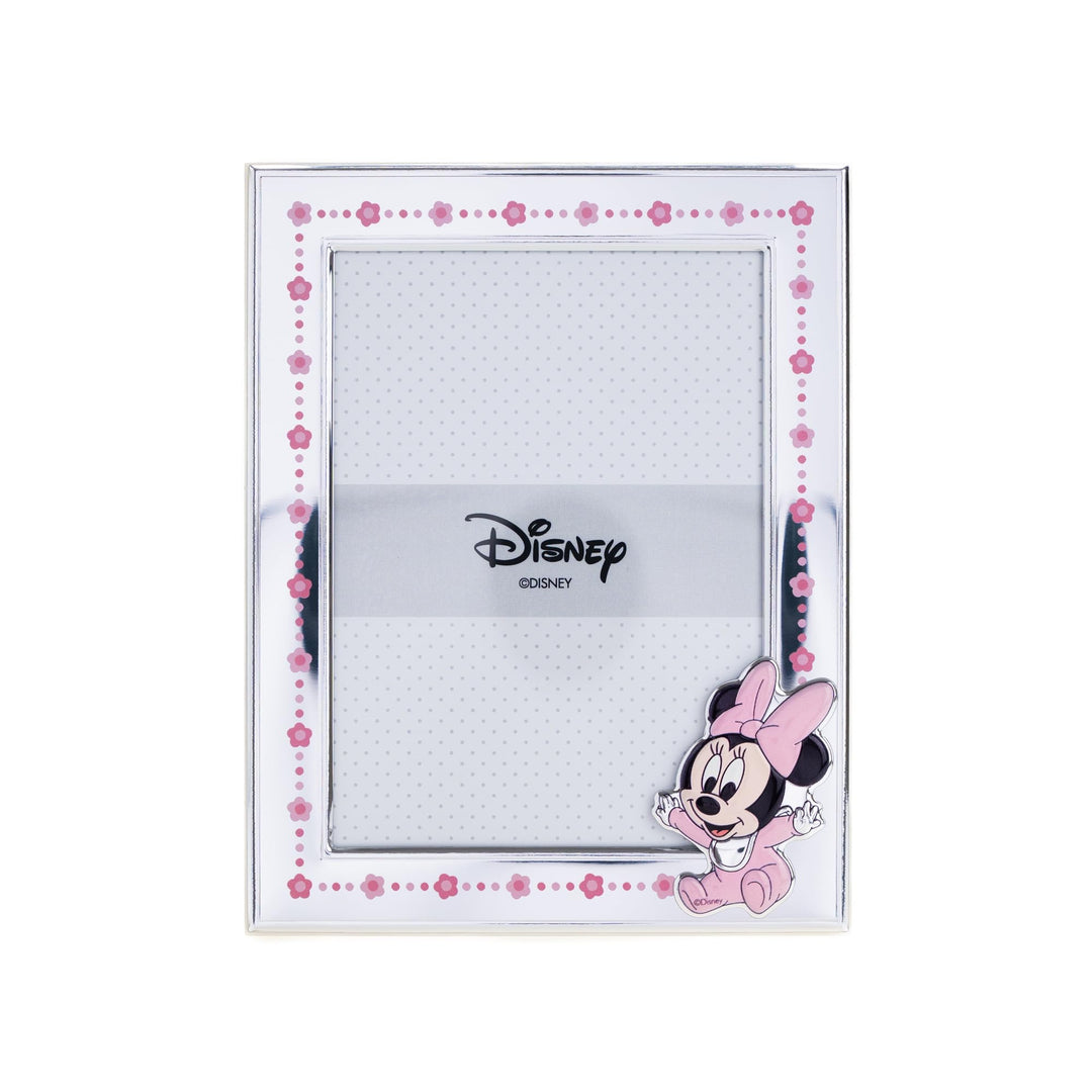 VALENTI & CO. Disney Baby - Minnie - Bilderrahmen in Silber für Kinder, Geschenkidee für Taufe, Gebu