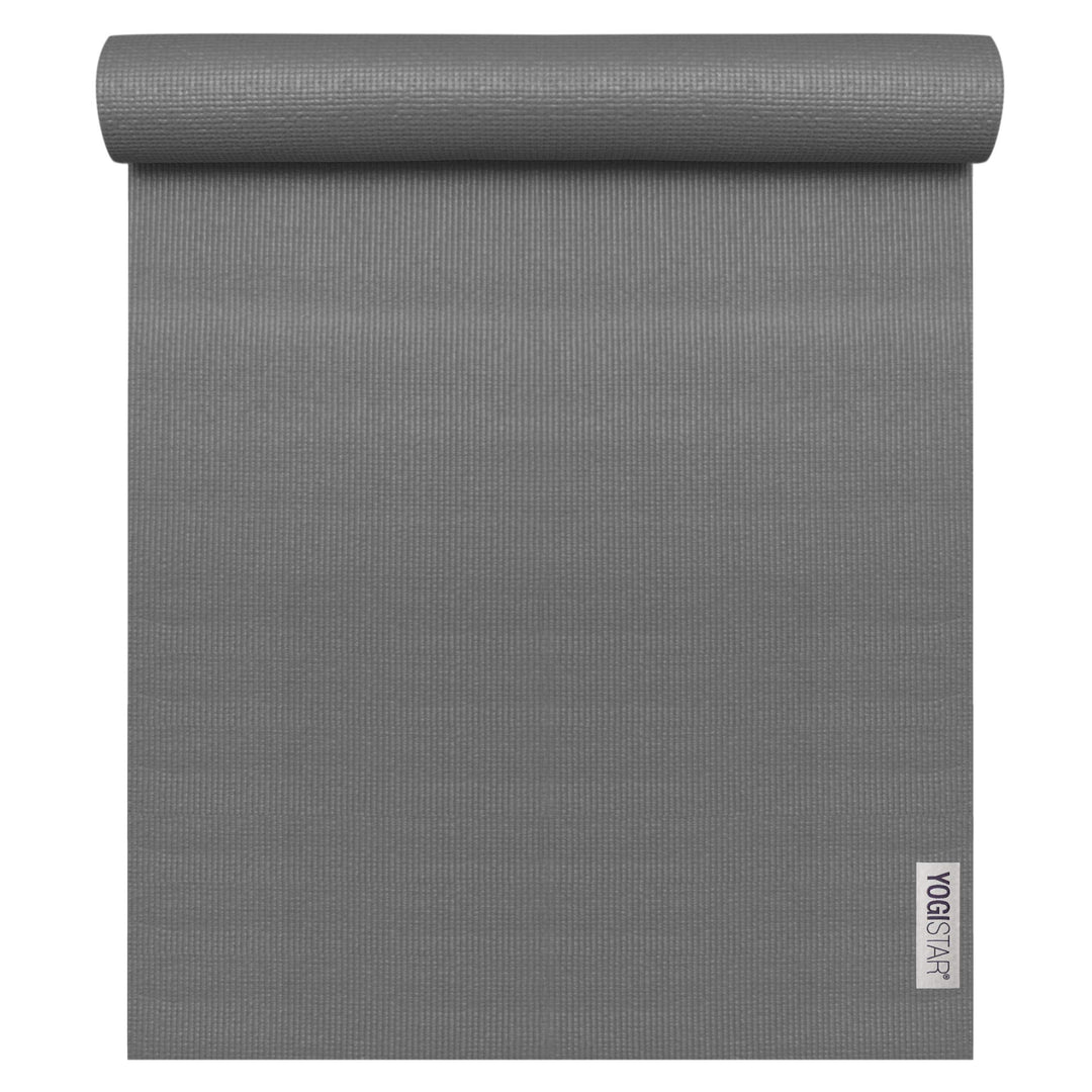 Yogistar Yogamatte Basic - rutschfest - 23 Farben Graphit