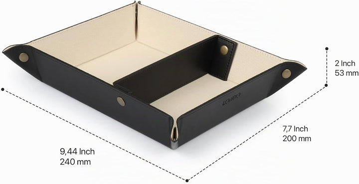 Londo Leder Taschenleerer - Vide Poche - Ledertablett Organizer, Praktische Aufbewahrungsbox - für G