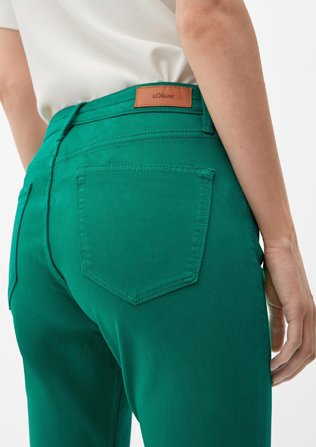s.Oliver Damen Jeans, Betsy Slim Fit 32 Grün 76z8, 32 Grün 76z8