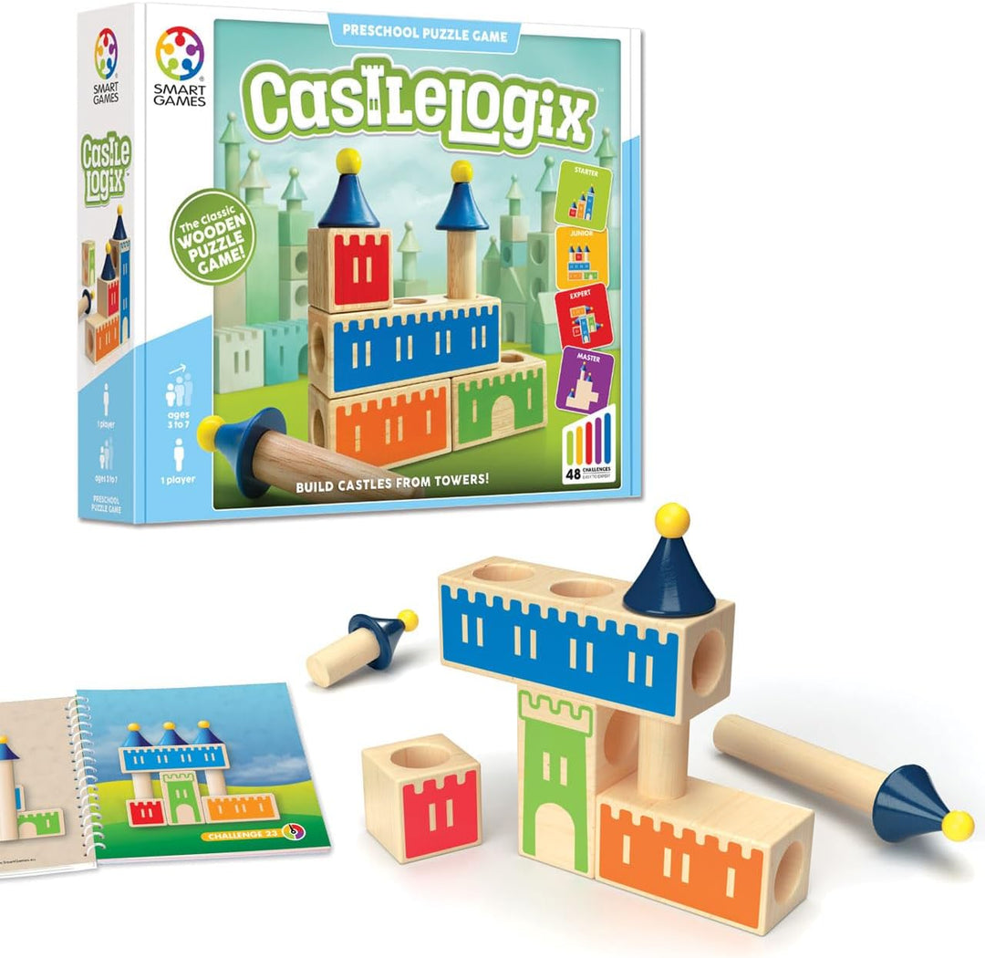 Smart Games - Castle Logix, Preschool Puzzle Game with 48 Challenges, 3+ Years