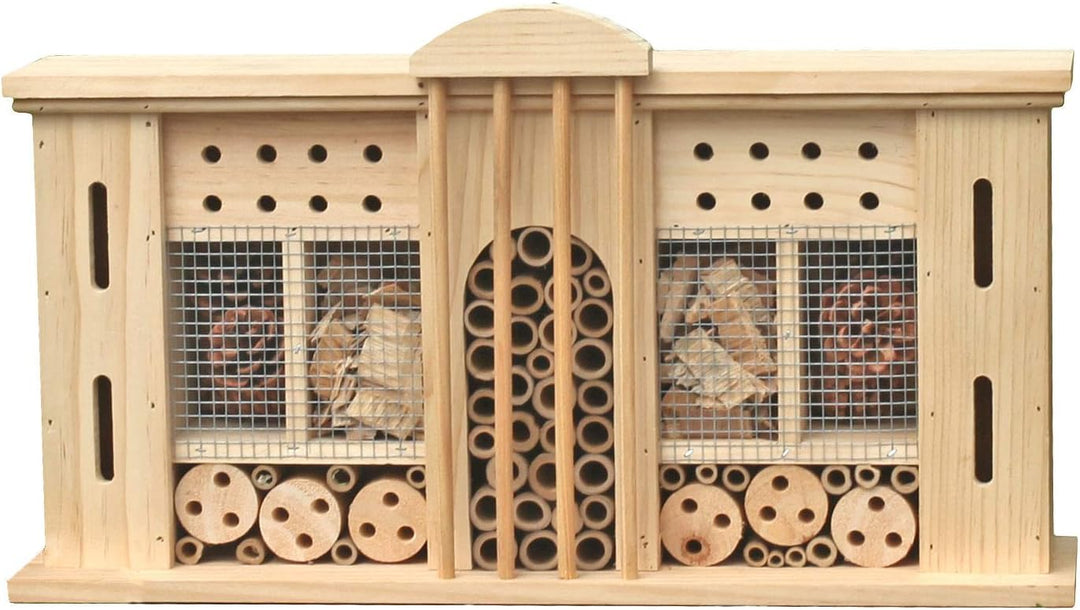 Spetebo Insektenhotel Villa zum aufhängen - ca. 50 x 12,5 x 28 cm - Insektenhaus zum hängen