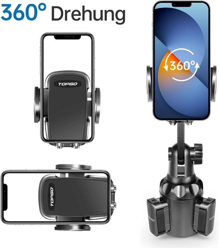 Kfz-Becherhalter, Handyhalterung, verstellbar, Getränkehalter für Smartphones