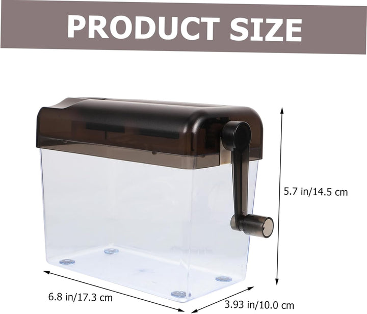 jojofuny Manueller Aktenvernichter Mini Hand Shredder Büro Haushalt Papierzerkleinerer Sicher für Sc