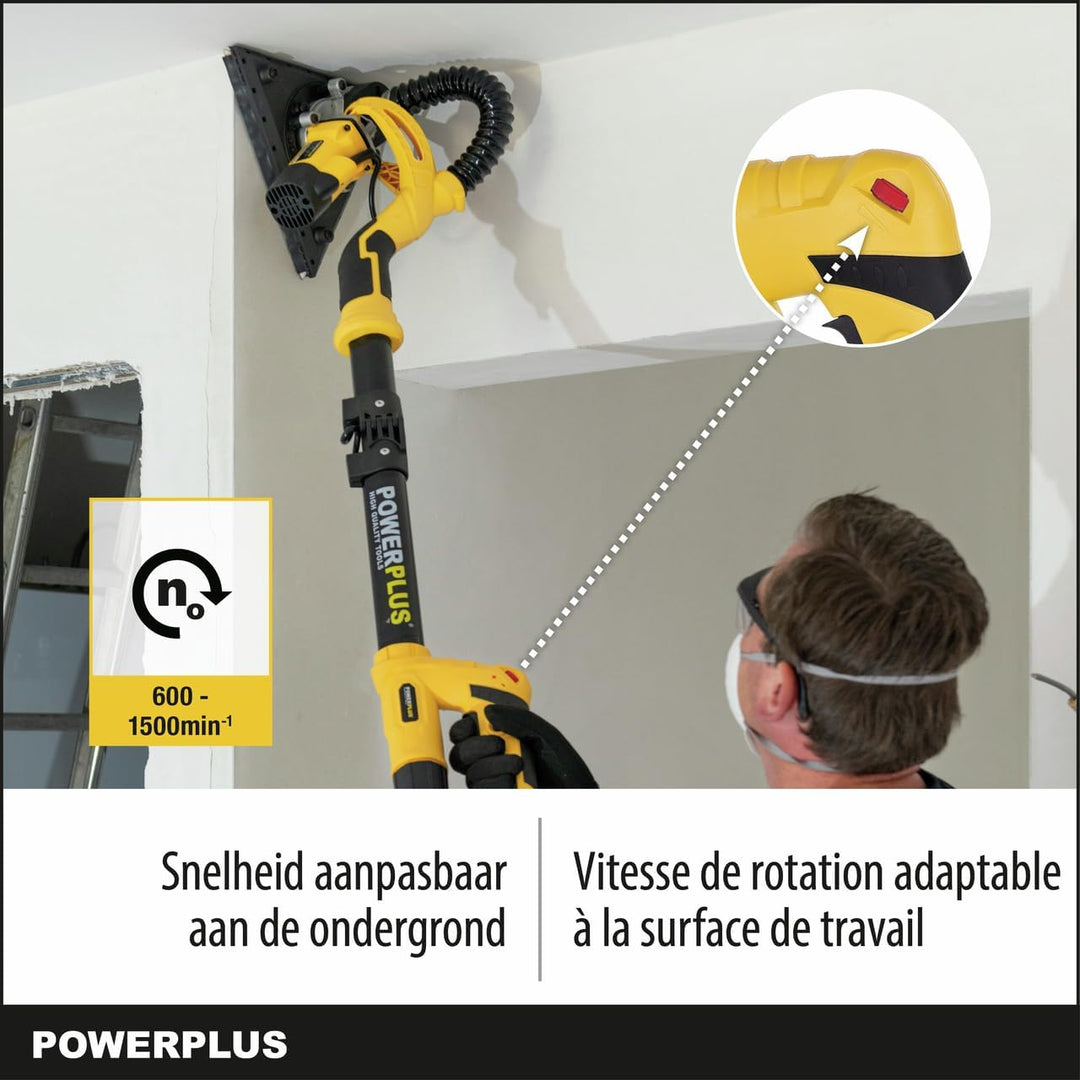 Powerplus POWX0477 Trockenbauschleifer, 0, 3 Stück, Trockenbauschleifer