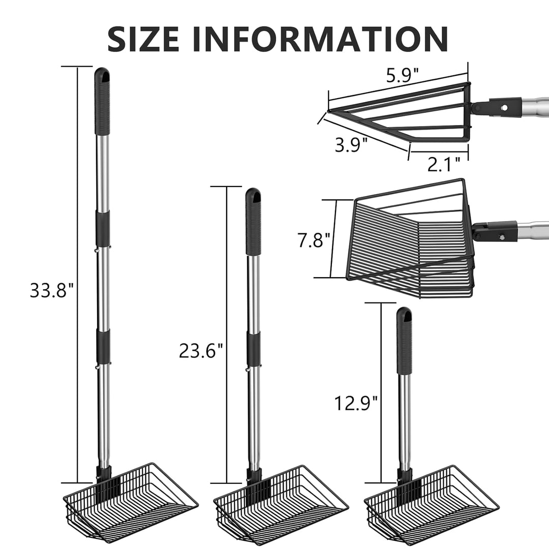 Hühnerkotschaufel, Chicken Poop Scooper, Einstellbare Hühnerschaufel für die Reinigung, Hühnerstall