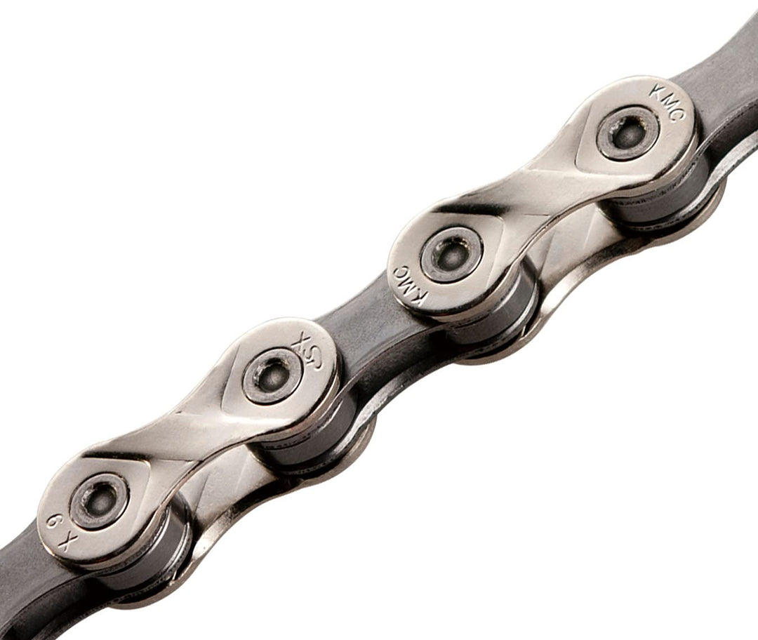 KMC Unisex X9 9 Speed Kette, Silber/Grau, 122 Glieder