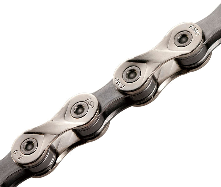 KMC Unisex X9 9 Speed Kette, Silber/Grau, 122 Glieder