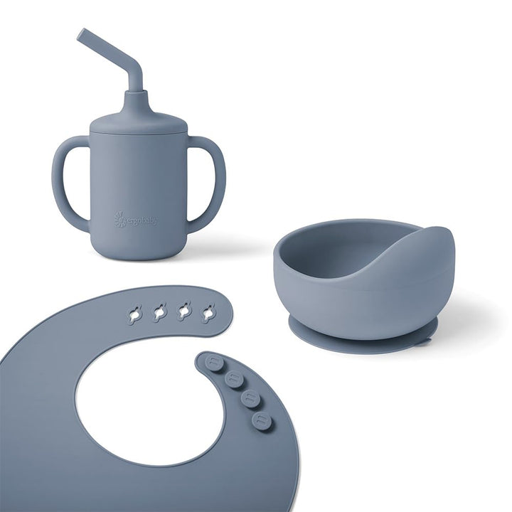Ergobaby Kindergeschirr-Set Basic für Babys und Kleinkinder ab 6 Monaten, Baby Geschirrset mit Beche