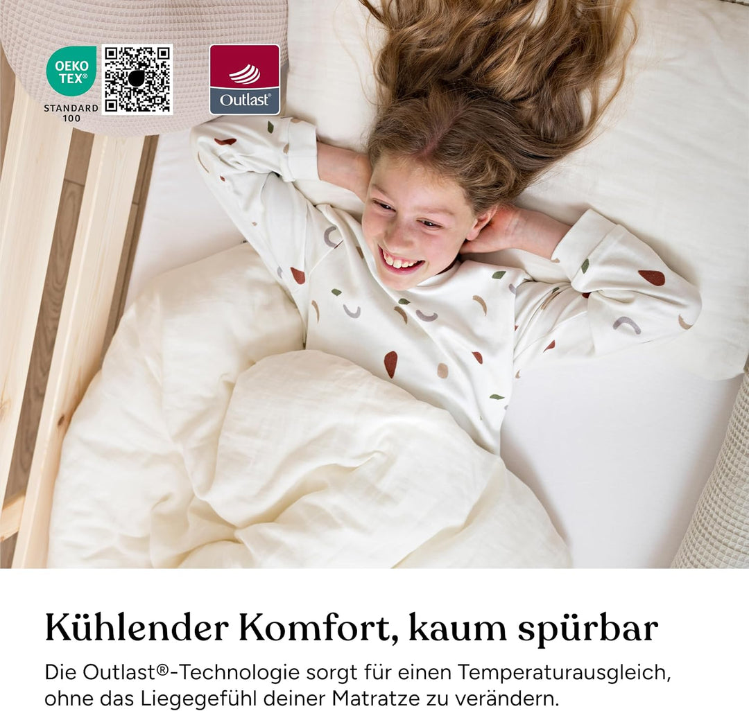 Ehrenkind® Matratzenauflage 90x200 cm, kühlend mit Outlast® &amp; Tencel™