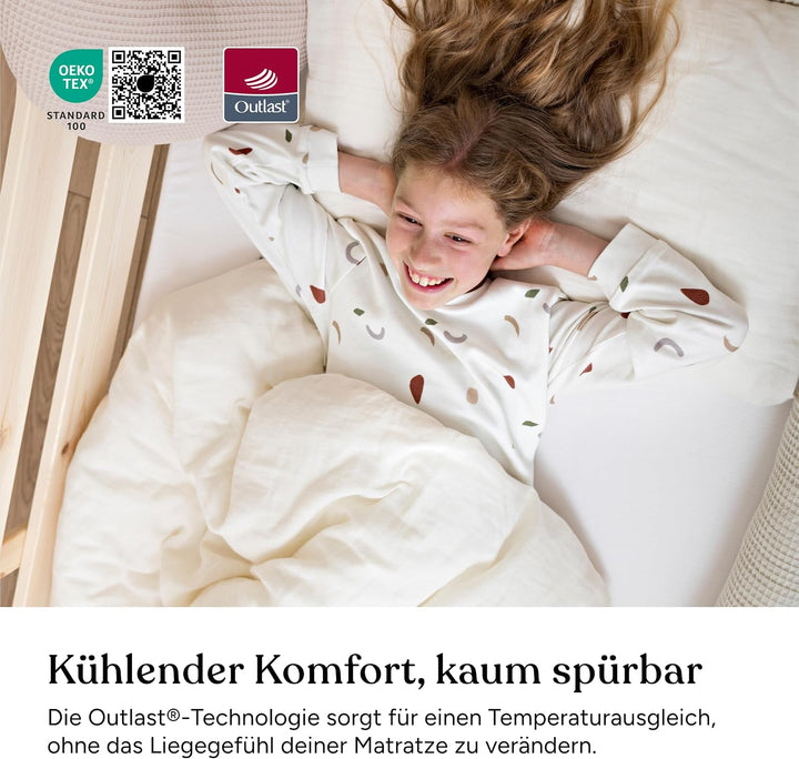 Ehrenkind® Matratzenauflage 90x200 cm, kühlend mit Outlast® &amp; Tencel™