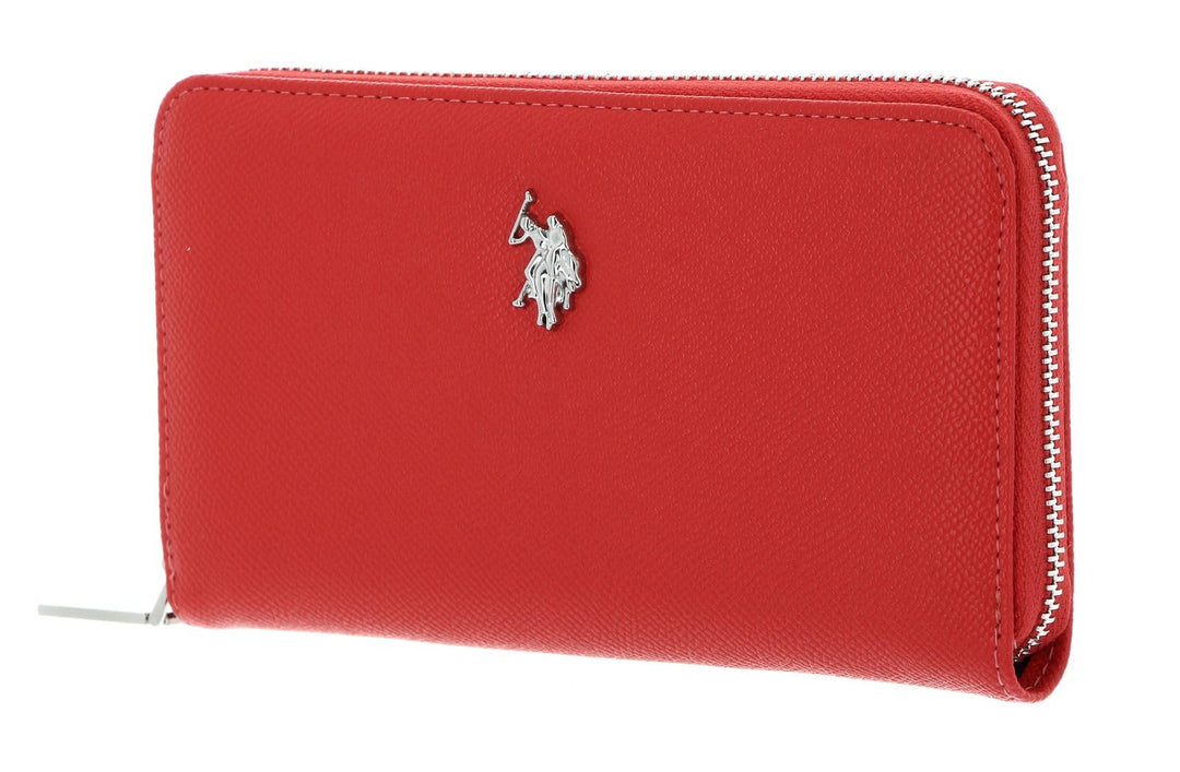 U.S. POLO ASSN. Jones Zip Around Wallet Coral