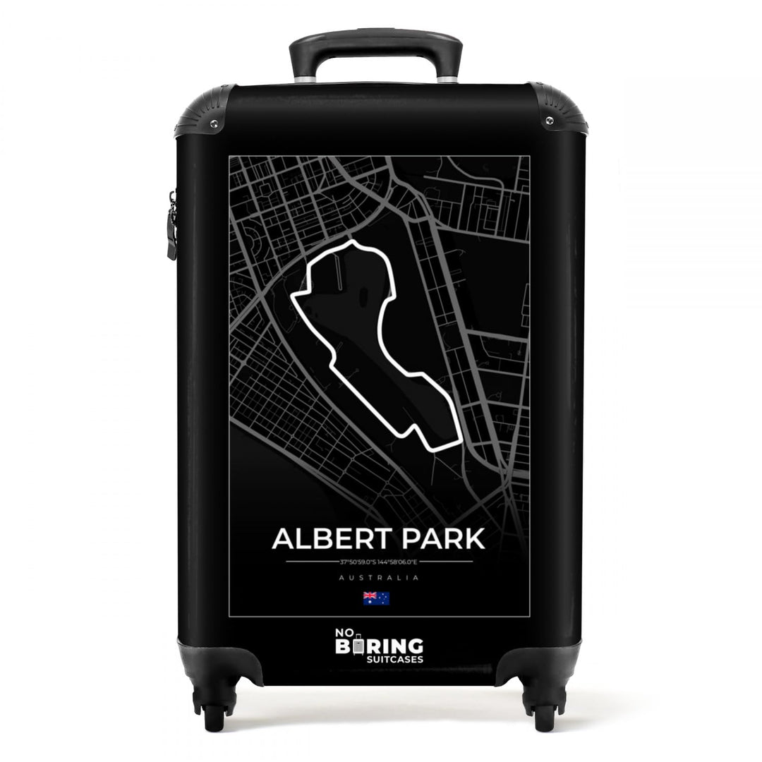 NoBoringSuitcases.com® Koffer Handgepäck Trolley Rollkoffer Kleine Reisekoffer mit 4 Rollen - F1 - R